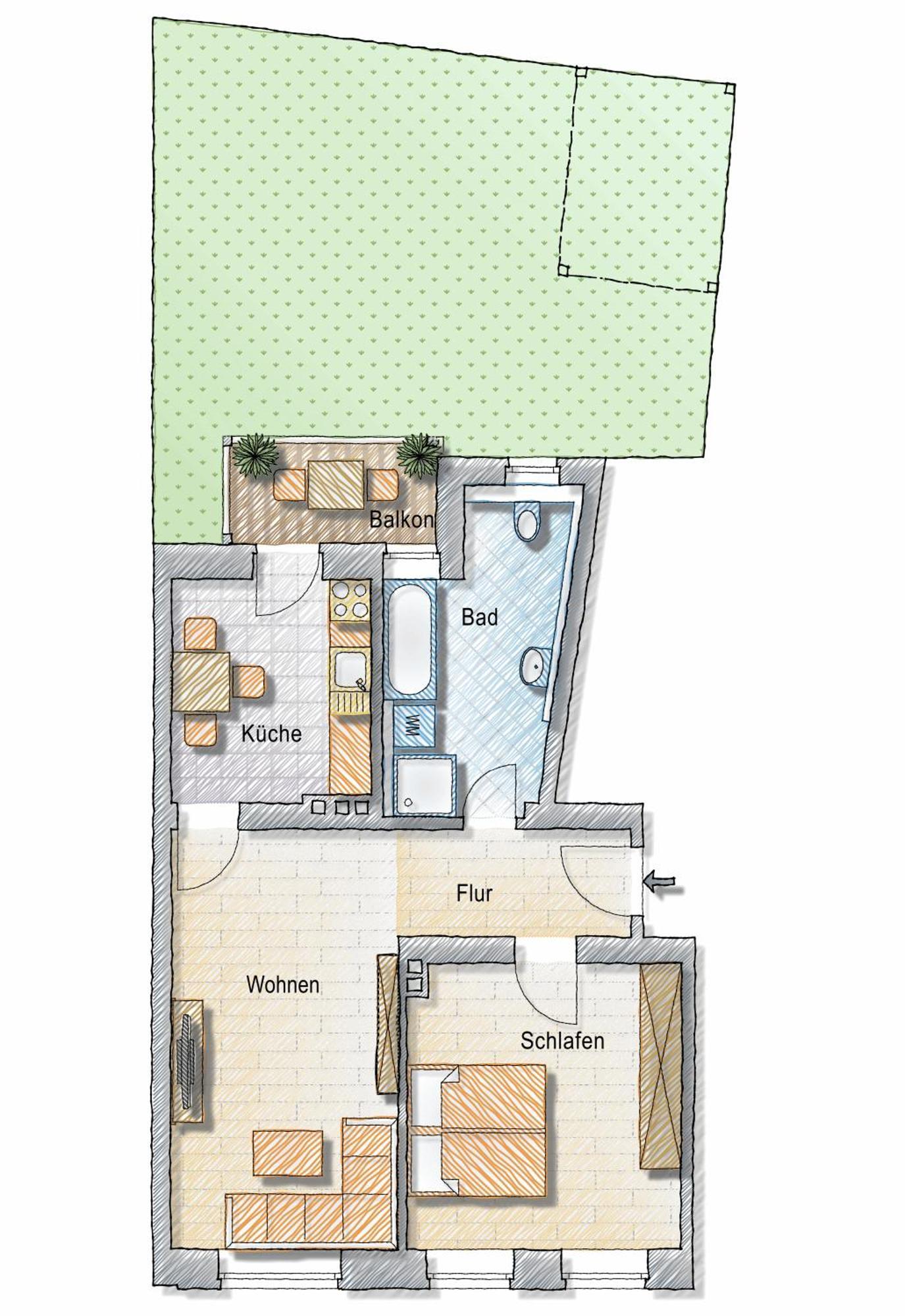 Bohnapartments - Altstadtoase - Balkon Und Garten - Wlan Erfurt Extérieur photo